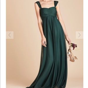 Emerald Mesh Birdy Grey Bridesmaid Dress
